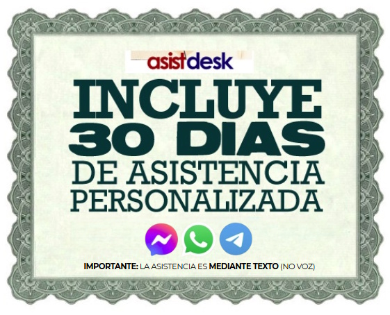 asistencia wp 30 dias