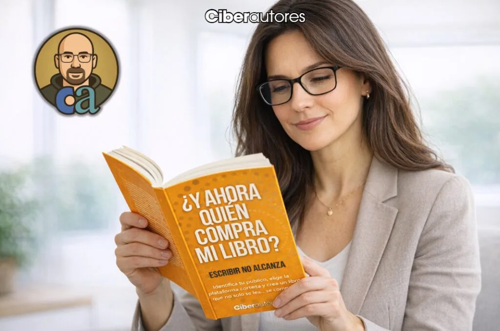 Una lectora leyendo ¿Y ahora quién compra mi libro?