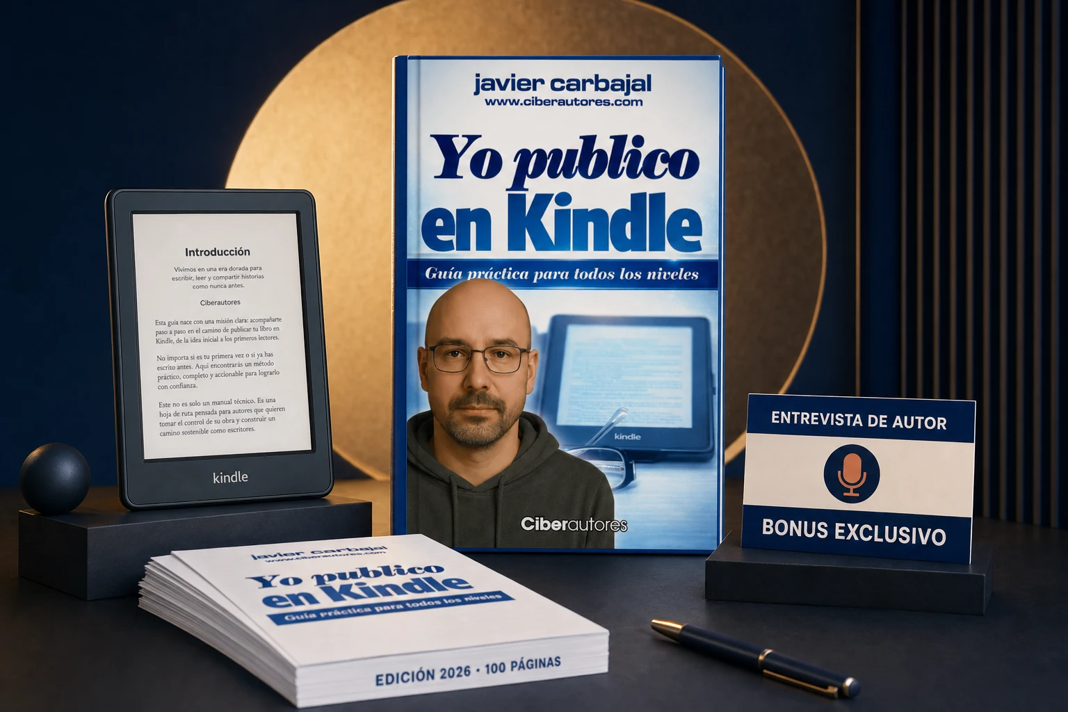 Libro Yo publico en Kindle, lector digital, páginas interiores y bonus de entrevista